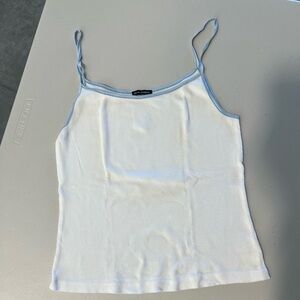 Blue Angels Ribbed Satin Tank Top Large